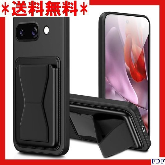 ☆数量限定☆ Google Pixel 9a ケース カード収納 ス ン ケース バンド付き スタンド機能 耐久 滑り止め 黑 6