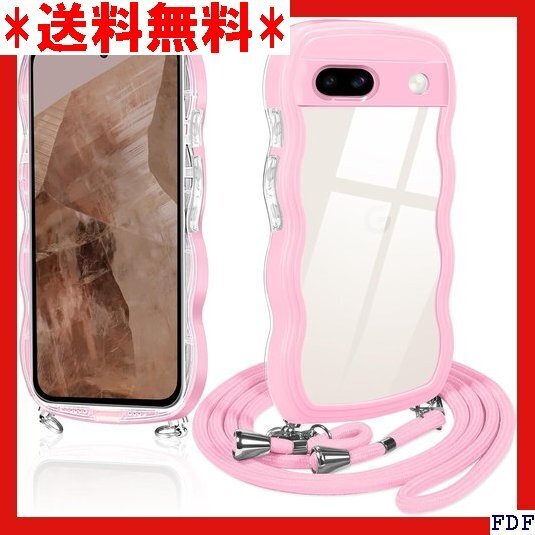 ☆人気商品☆ B018 Google Pixel 8a ケース クリア ショル 性 可愛い かわいい 韓国 薄型 耐衝撃 152