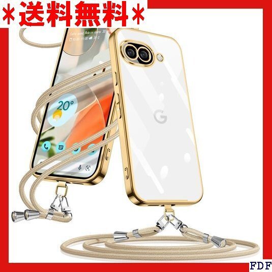 ☆人気商品☆ B018 Google Pixel 9a ケース クリア ショル 可能 取り外し可能 落下防止 紛失防止 ゴ 223