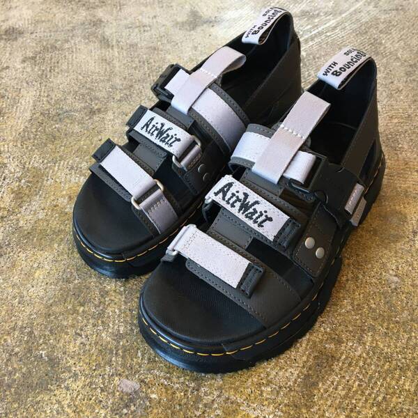 23.0cm(UK4)|Dr.Martens ドクターマーチン サンダル PEARSON 2 ペアソン ガンメタル 黒 40667020 人気モデル (新品)(即決)(正規品)