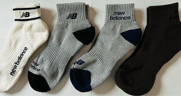 【新品】newbalanceニューバランス靴下ソックス4足組25〜27cmメンズMENS