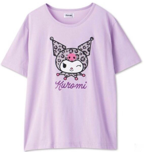 新品 クロミちゃん ヒョウ柄 半袖カットソー Mサイズ 紫色 半袖Tシャツ 豹柄 ひょう柄 クロミ マイメロディ ロンT サンリオ 匿名 送料無料