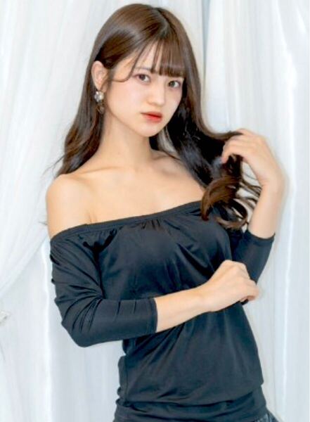 新品 眞白ありす オフショルダー用インナー 8分袖 黒 肩出しタイプ Lサイズ 完売品 レア 希少品 大人気商品 匿名配送