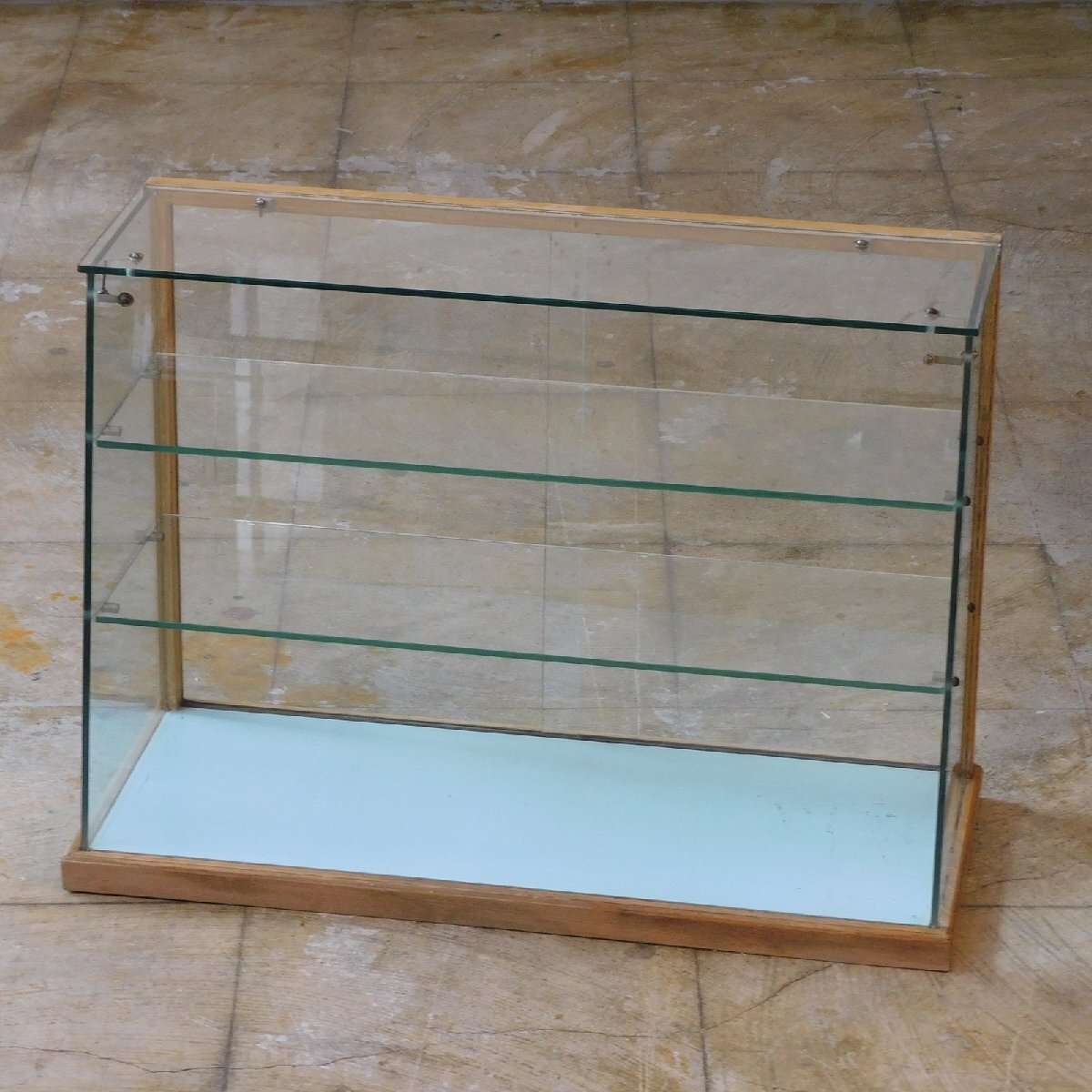 【超美品希少】卓上　ガラスケース　昭和レトロ　ショーケース　全面ガラス　古道具 卓上 ガラスケース 昭和レトロ ショーケース 全面ガラス 古道具