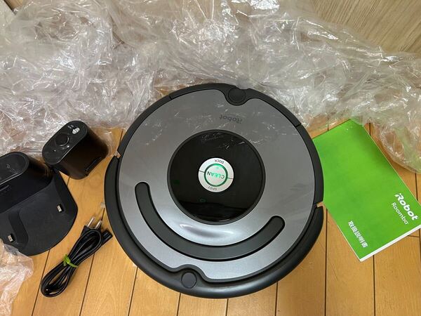 送料無料 (動作品)美品 iRobot ロボットクリーナー ルンバ643 ブルーシルバー 動作良好 (S-27)