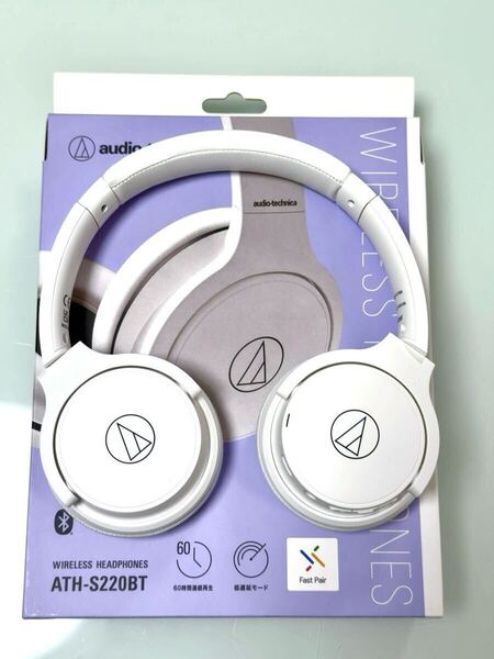 ATH-S220BT WH オーディオテクニカ ワイヤレスヘッドホン audio-technica bluetooth マイク内蔵リモコンコード付き小さめ子供女性用