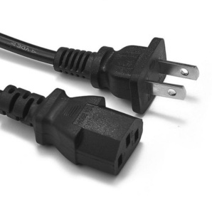 2個セット AC 電源ケーブル(PC デスクトップ パソコン モニター アダプター 電源コード 3ピン 3P 3PIN),