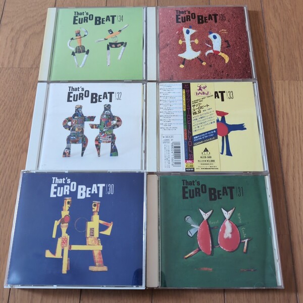 ☆即決☆ヤマト宅急便コンパクト送料込☆ザッツユーロビート vol.30.31.32.33.34.35☆THAT’S EUROBEAT 30番台6枚セット♪☆アルファ☆