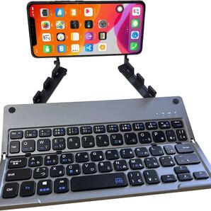 Bluetooth 折り畳み式 ワイヤレスキーボード JIS日本語配列 ワイヤレス キーボード JIS 日本語 スマホ タッチパッド Pad タブレット