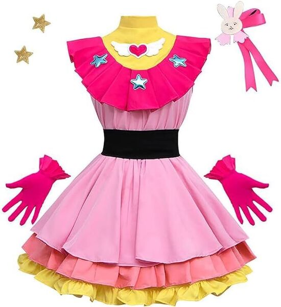 (サイズ150) 推しの子 コスプレ 星野アイ 仮装 推しのコスプレ 推しのこ 仮装 髪飾り付き かわいい アイドル コスプレ ハロウィン
