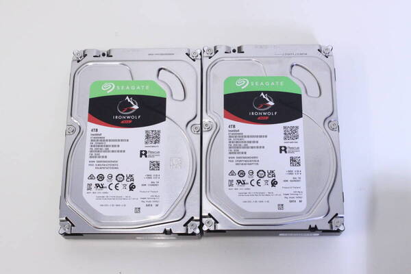 C383★4TB 2個セット SEAGATE■IronWolf NAS■ST4000VN008-2DR166 4TB 3.5インチ HDD