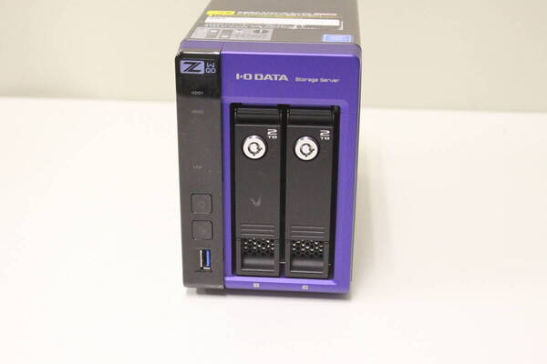 C469 I・O DATA アイ・オー・データ LAN DISK NAS HDDケース HDL-Z2WQ4D(HDDなし)アダプター付属