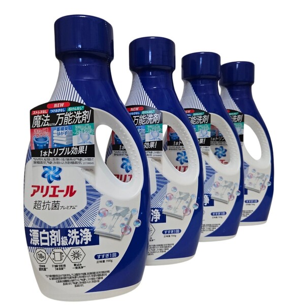 P&Gジャパン アリエールジェル 本体 700g×4 洗濯洗剤