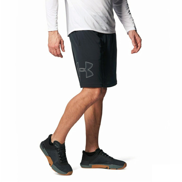 【新品】Lサイズ アンダーアーマー UNDERARMOUR ハーフパンツ UAテック グラフィック ショーツ ショートパンツ 1358551 ブラック メンズ