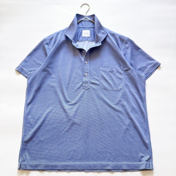 MACKINTOSH PHILOSOPHY マッキントッシュフィロソフィー TROTTER トロッター 半袖ポロシャツ 千鳥格子 カッタウェイ イタリアンカラー