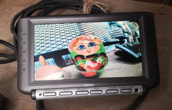 Clarion クラリオン カラーバックモニター CJ-981A cj-981a 動作確認済み 送料無料 (0029316)12V トラック、バス