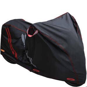 【UVカット素材を使用しており、紫外線からバイクを守る】バイクカバー 破れない 盗難防止 撥水 防風 完全防水 全長220cm