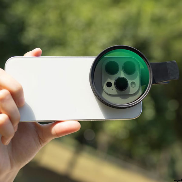 【スマホ用CPLフィルター&グリップキット】 スマホ用レンズ クリップ式レンズ 67mmフィルター 撮影アクセサリー 反射抑制フィルター