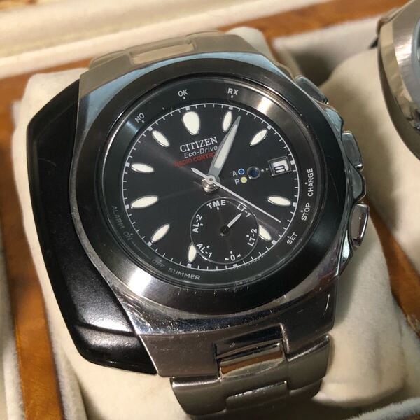【即決/送料無料】CITIZEN Eco-Drive 9447-H27945TA シチズン エコドライブ 電波ソーラー 中古腕時計