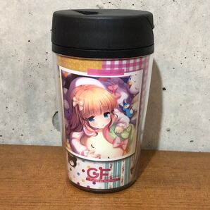 【即決/送料無料】優木苗キャラクターイラストタンブラー ガールフレンド(仮)聖櫻学園マドンナ選抜総選挙2014くじタンブラー賞 美品