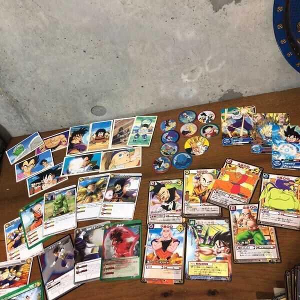 【即決/送料無料】DRAGON BALL ドラゴンボールグッズ40個アソートセット② 大量セットまとめ売り 当時物メンコ カードダスセット 中古