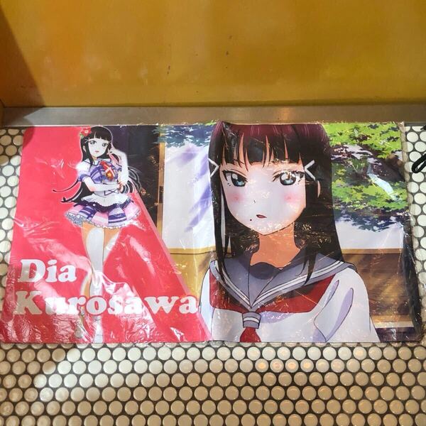 【即決/送料無料】Love Live! ラブライブ! 黒沢ダイア キャラクターイラストラバーマット 未使用 60cm×35cm