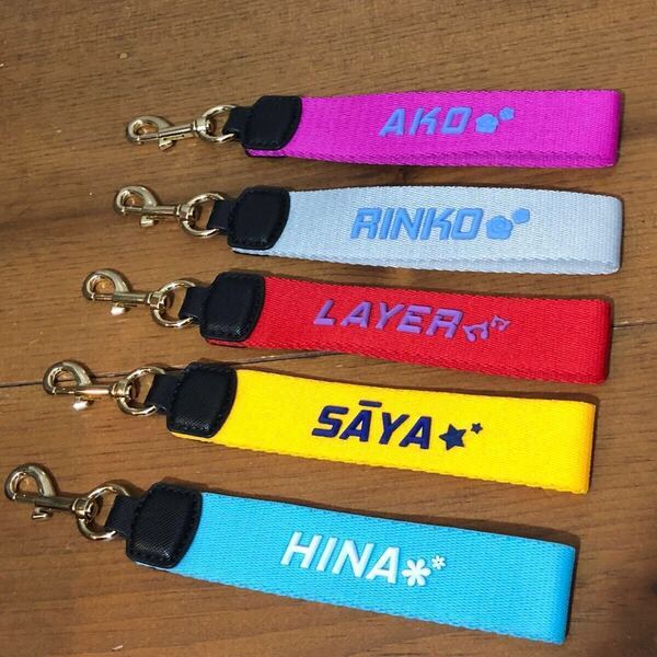 【即決/送料無料】バンドリ! BanG Dream! Girls Band Party! ベルトキーホルダー5個セットまとめ売り LAYER SAYA HINA AKO RINKO 美品