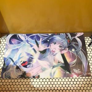 【即決/送料無料】VOCALOID ボーカロイド初音ミク イラストラバーマット 60cm×34.5cm 中古