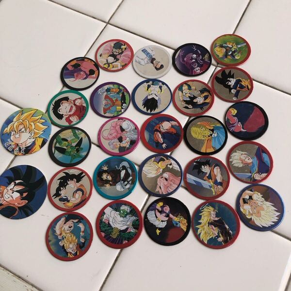 【即決/送料無料】DRAGON BALL ドラゴンボールZ当時物ミニメンコ27枚アソートセットまとめ売り 中古 年代物