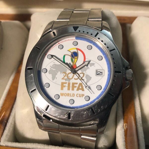 【即決/送料無料】2002FIFA WORLD CUP KOREAJAPAN 7N42-0AH0 サッカーワールドカップ2002記念モデル クォーツ 中古腕時計 動作品