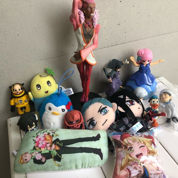 【即決/送料無料】アニメフィギュア&マスコット キャラクターグッズ16個セットまとめ売り 犬夜叉 怪獣8号 輪るピングドラム 中古
