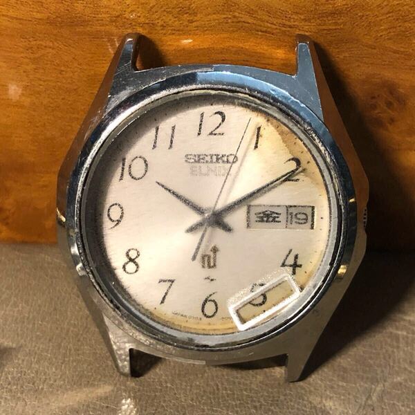 【即決/送料無料】SEIKO ELNIX セイコーエルニクス アンティークウォッチ ビンテージウォッチ 電磁テンプ式 年代物中古腕時計 動作未確認