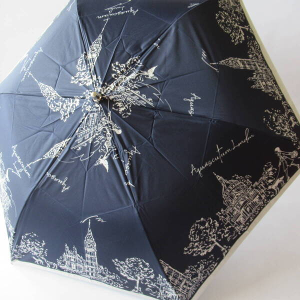 ■■202505即決■ Aquascutum アクアスキュータム未使用 晴雨兼用傘 日傘 /折りたたみ 折り畳み傘 / 遮光 遮蔽 遮熱 サマーシールド