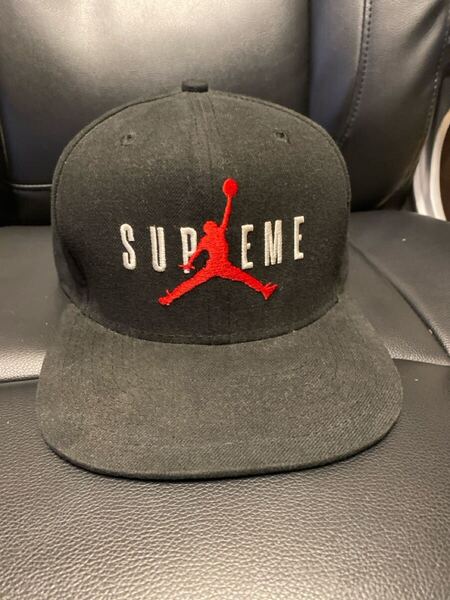 キムタク着シュプリーム×エアジョーダン6-PanelキャップSUPREMEナイキAIR JORDANマイケルジョーダンNIKEジャンプマン帽子フリーサイズ本物