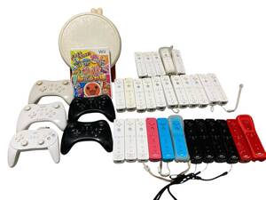 【1円スタート】ニンテンドー Wii WiiU PRO コントローラー Wiiリモコンプラス Wiiリモコン 太鼓とバチ 太鼓の達人 超ごうか版 セット