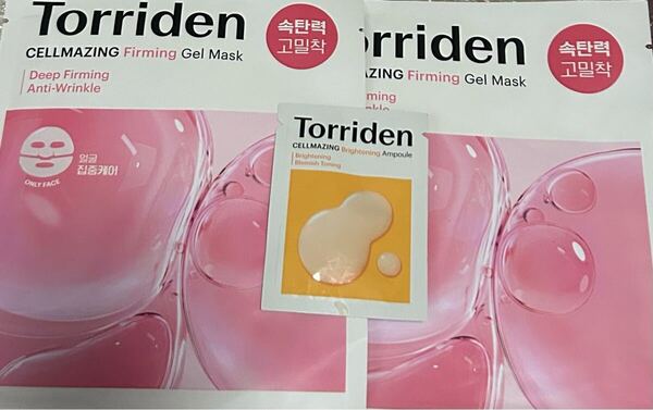 Torriden トリデン セルメイジング コラーゲンファーミング ゲルマスク 低分子コラーゲン弾力ゲルマスク CVBセラム 美容液 サンプル