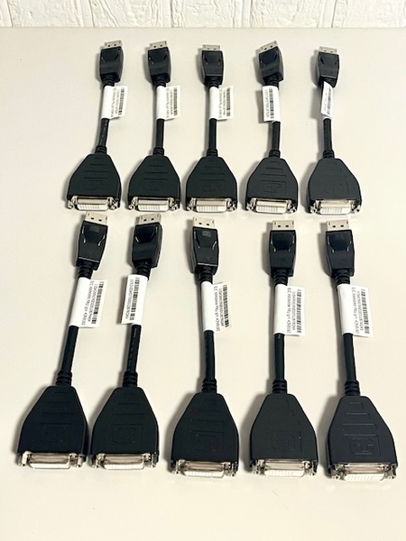 送料無料 10本セット DisplayPort Single-Link → DVi-D デジタル端子へ変換 モニターアダプター 変換ケーブル Lenovo 43N9160 / 43N9159