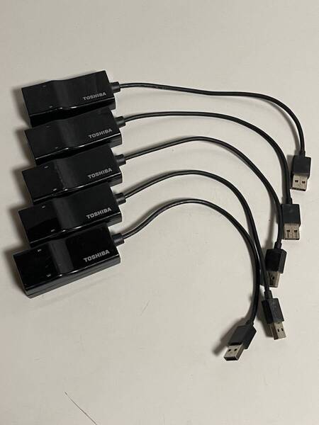 送料無料 5個セット 東芝/TOSHIBA 型番:IPCN129A USB-LAN変換アダプター 10BASE-T/100BASE-TX/1000BASE-T / USB 5V バスパワー