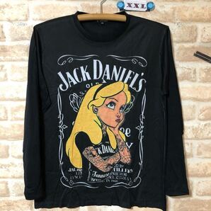 ジャックダニエル アリス パロディ ロングTシャツ XXLサイズ 長袖