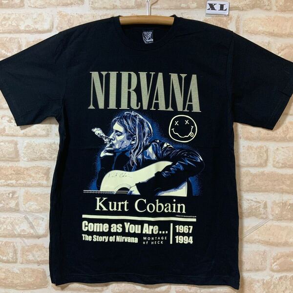 新品 ニルヴァーナ Tシャツ XLサイズ 管7 バンドTシャツ ロックバンド NIRVANA