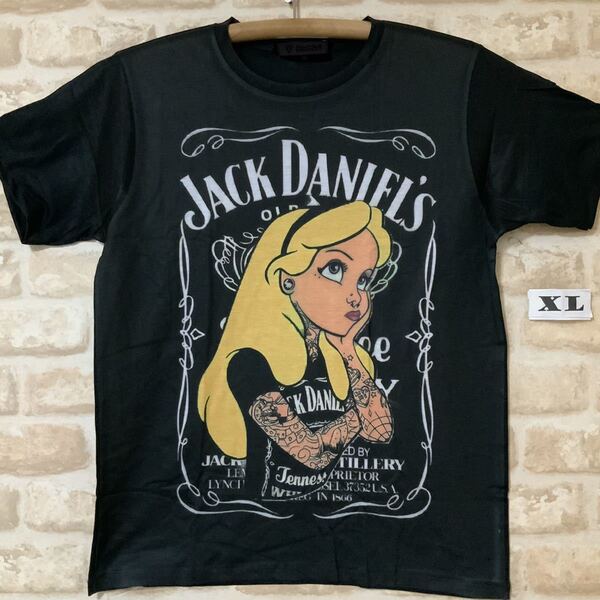 ジャックダニエル アリス パロディ Tシャツ XLサイズ