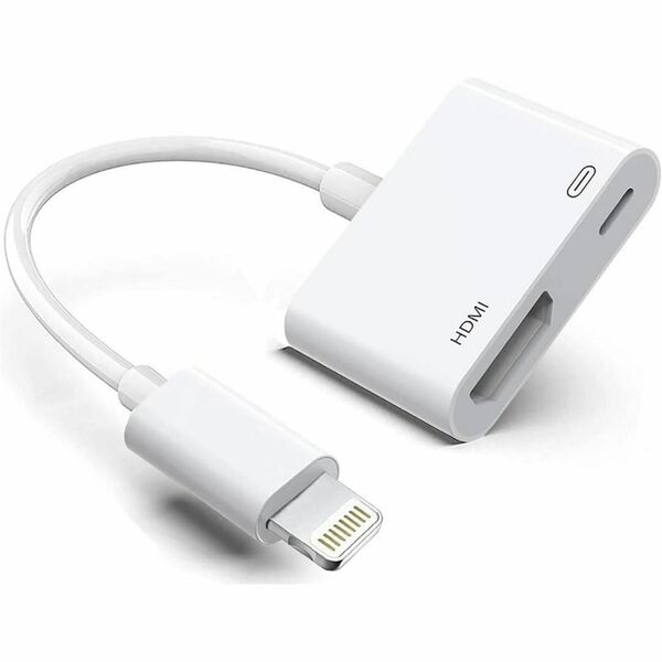 MFi認証 自動接続 iPhone hdmi変換ケーブル ライトニング 設定不要 APP不要 給電不要 1080PプルHD TV大画面 音声同期出力