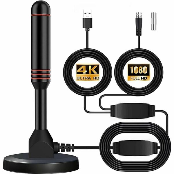 室内アンテナ 4K HD TV テレビアンテナ 430KM 受信範囲 360度室内アンテナ 4K HD TV テレビアンテナ 430KM 受信範囲 360度全方位受信