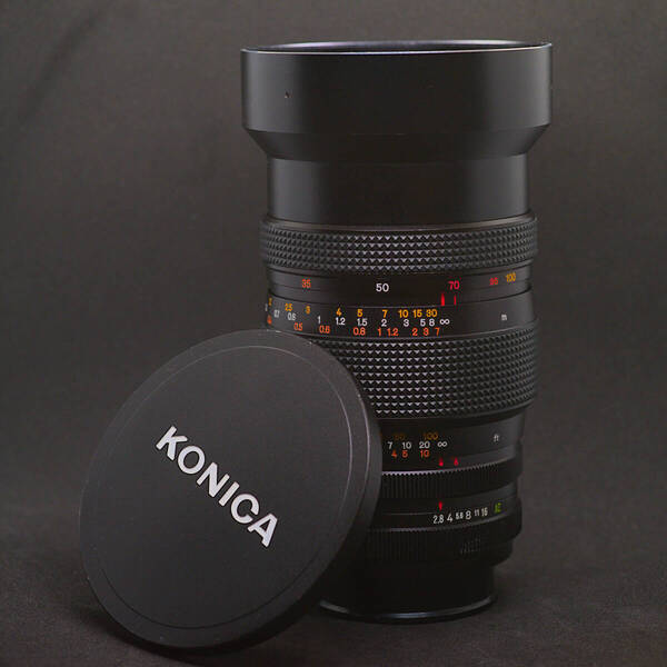 整備済み KONICA VARIFOCAL HEXANON AR 35-100mm f2.8 AE KONICA Ⅱ(AR)マウント オールドレンズ 作例あり