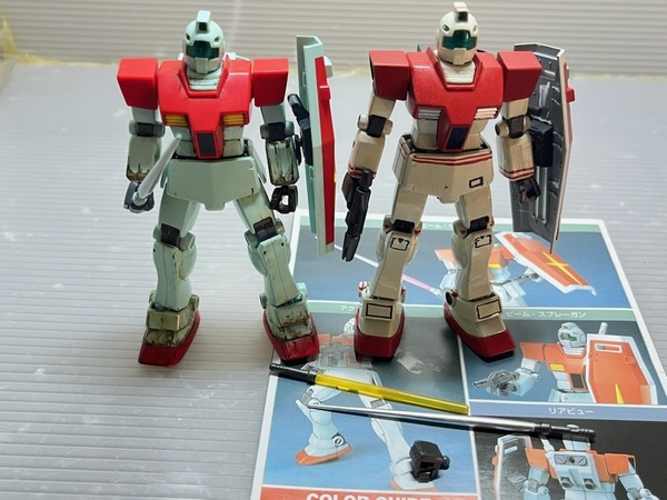 ガンプラ HGUC 機動戦士ガンダム 1/144 RGM-79 ジム 全塗装完成品 2体セット