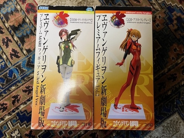 ヱヴァンゲリヲン新劇場版 プレミアムフィギュア Vol.3 式波・アスカ・ラングレー 真希波・マリ・イラストリアス 2種セット 訳アリ