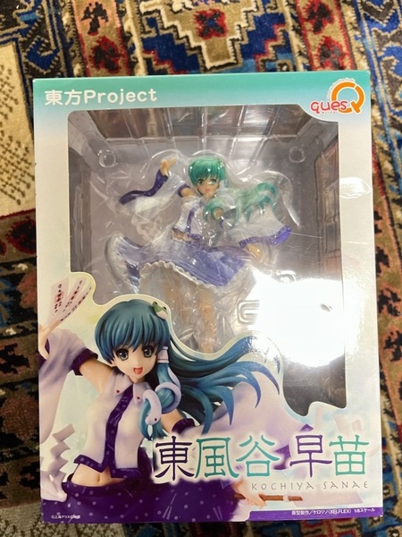 キューズQ 1/8 PVC製塗装済み完成品フィギュア 東方Project 東方プロジェクト 山の新人神様 東風谷早苗 カスタム品