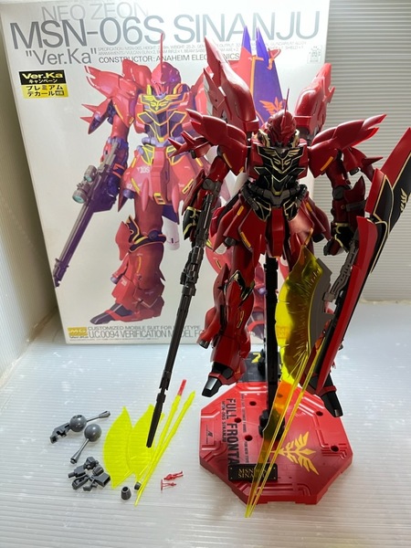 ガンプラ MG 機動戦士ガンダムUC 1/100 MSN-06S シナンジュ Ver.Ka 完成品 アクションベース 1 シナンジュVer.付き