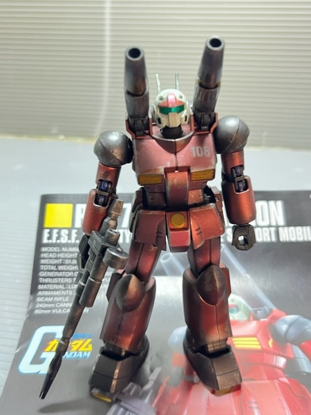 ガンプラ HGUC REVIVE リバイブ 機動戦士ガンダム 1/144 RX-77-2 ガンキャノン メタリック塗装 完成品