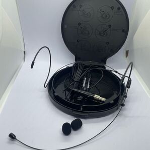 新品 専用ケース付き ワイヤレスマイク ヘッドセット SHURE対応 miniXLR4pin Black